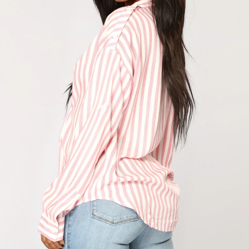 Fashion Nova Long Sleeve Top -Pink - Picture 3 of 3